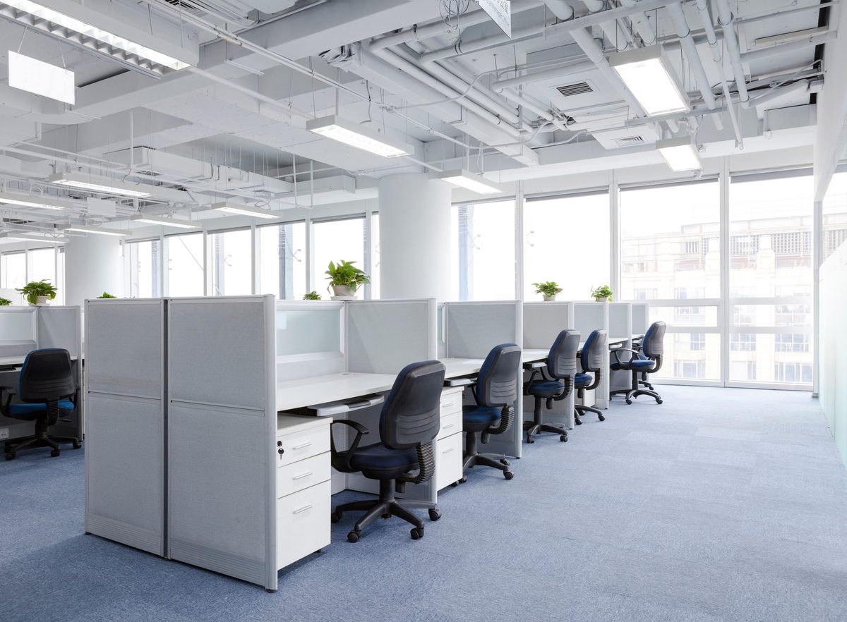 Modern office workspace